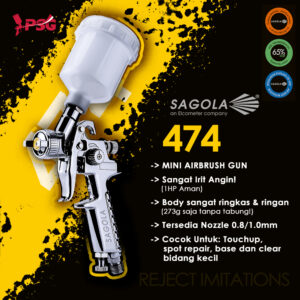 SAGOLA SPRAYGUN 474 GRAVITY (GUN + CUP)