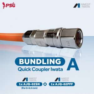 Paket Bundling A : Quick Coupler Iwata (AJQ-02PFF + AJQ-02SN)