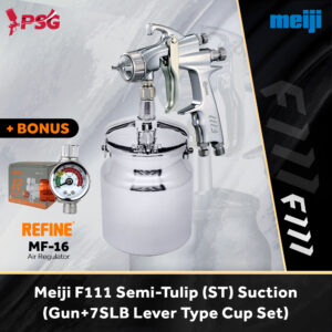 Meiji F111 Suction Spraygun Semi-Tulip (Gun + Cup 7SLB)