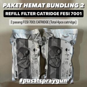 Paket Hemat FESI 2: Refill Filter Catridge FESI 7001 Untuk Model Respirator FESI 7600 / 3M 7502