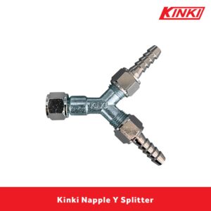 Kinki Napple Y no.18 (1/4") [Splitter kompressor ke dua selang angin]