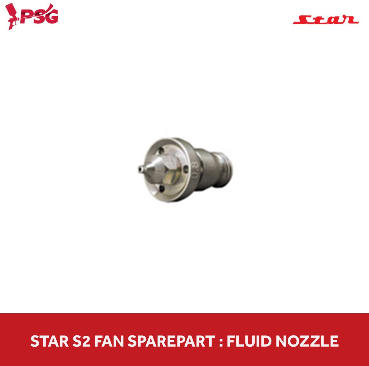 Star S2 FAN Spraygun Genuine Sparepart: Fluid Nozzle