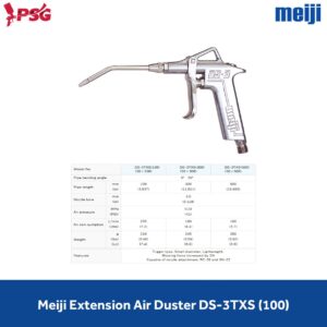 Meiji DS-3TXS Extension Air Duster Dengan Pipa Bengkok 30 Derajat (100mm Barrel Length)
