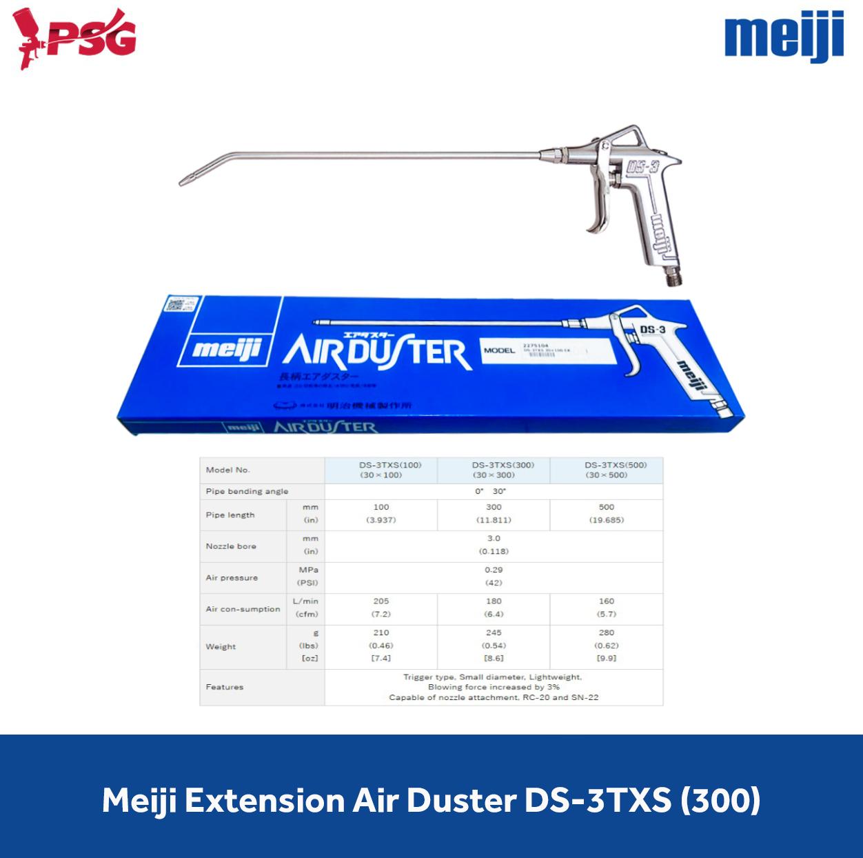Meiji DS-3TXS Extension Air Duster Dengan Pipa Bengkok 30 Derajat (100mm Barrel Length) - Image 4
