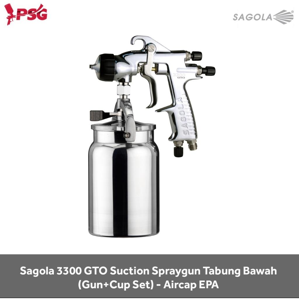 Sagola 3300 GTO Suction Spraygun Tabung Bawah (Gun+Cup Set) - Aircap EPA - Image 2