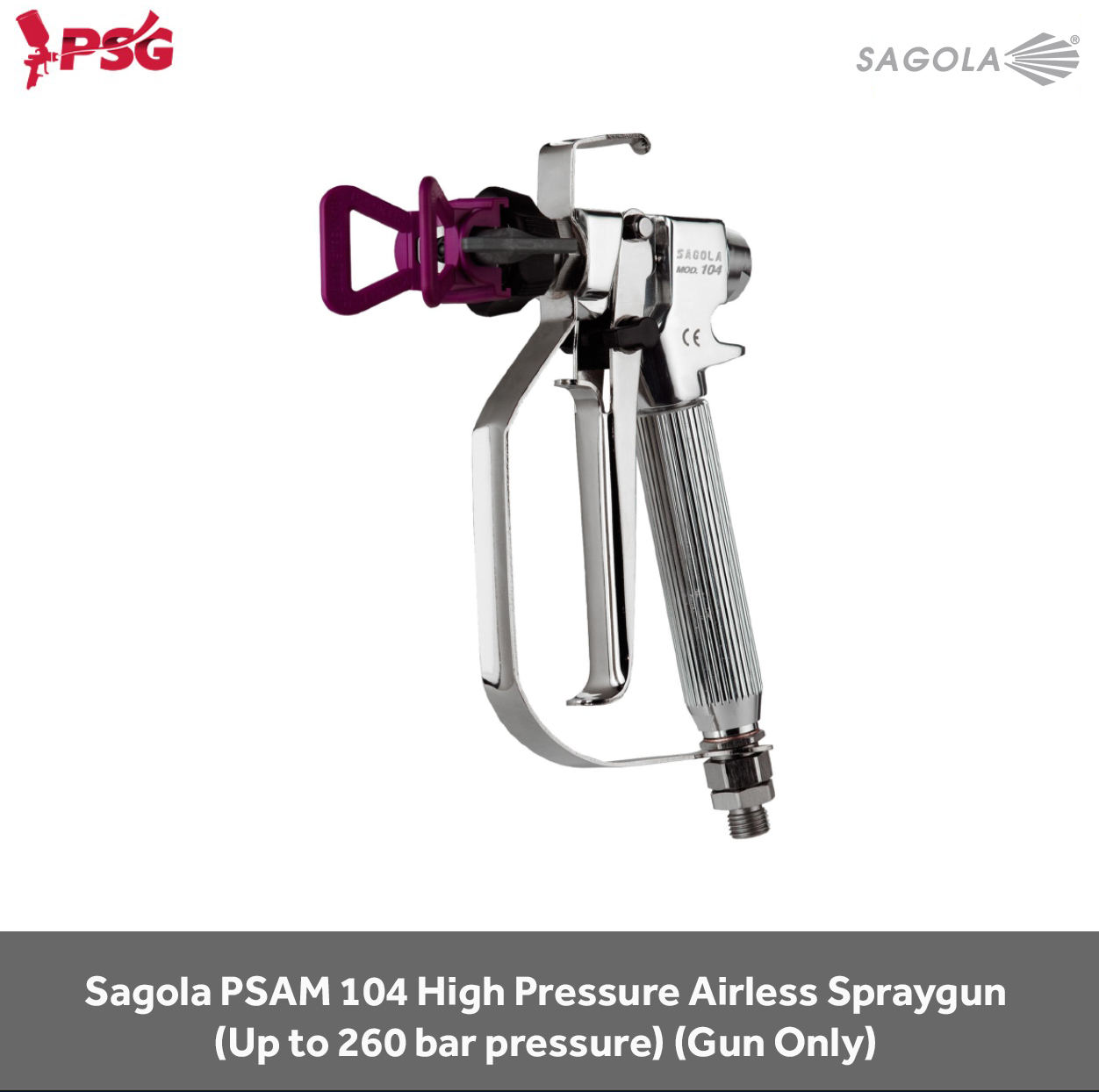 Sagola PSAM 104 High Pressure Airless Spraygun (Up to 260 bar pressure) (Gun Only)