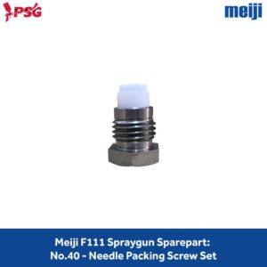 Meiji F111 Spraygun Sparepart: No.40 - Needle Packing Screw Set
