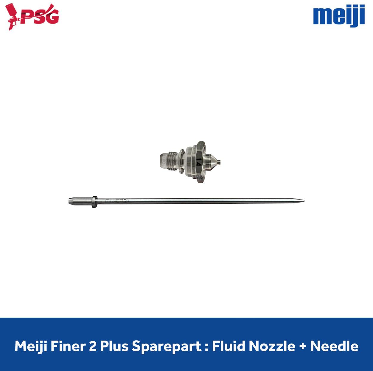 Meiji Finer 2 Plus Sparepart: Nozzle + Needle Set