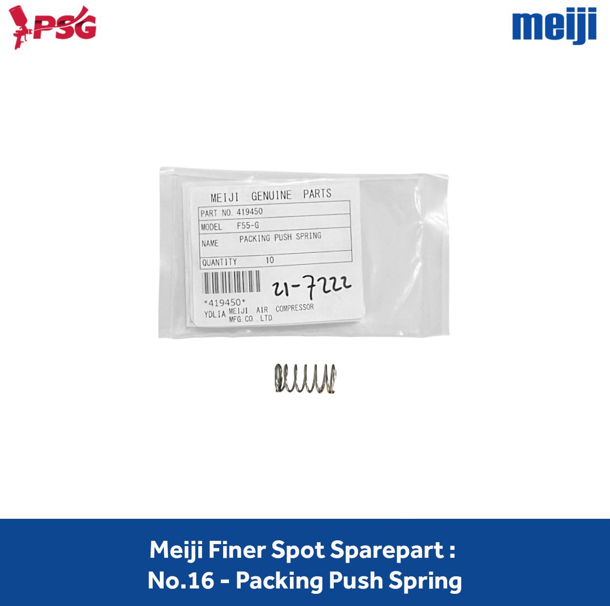Meiji Finer Spot Sparepart: No.16 - Packing Push Spring (419450)