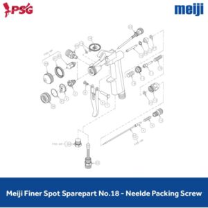 Meiji Finer Spot Sparepart No.18 - Needle Packing Screw