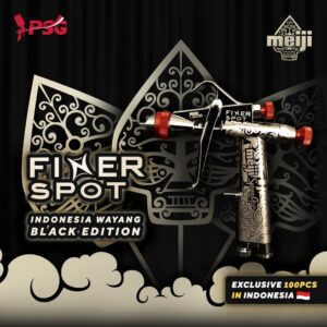 Meiji Finer Spot Spraygun - Indonesia Wayang Black Edition Special Limited 100pcs (Gun+Cup Set)