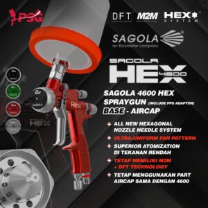 Sagola All New Spraygun 4600 Hex - Base Aircap