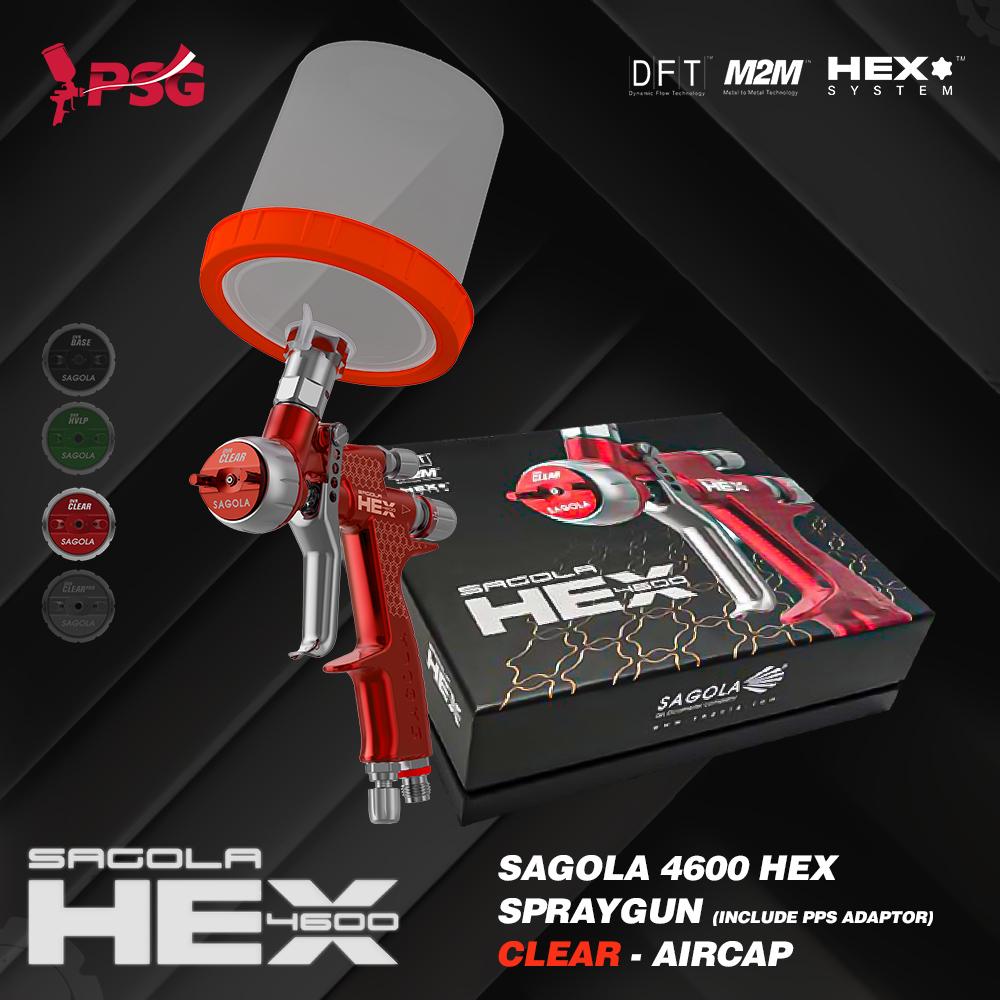 Sagola All New Spraygun 4600 Hex - Clear Aircap - Image 2